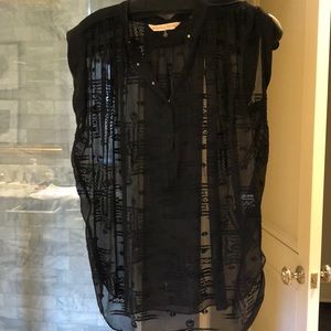 Rebecca Taylor black top. Size 2